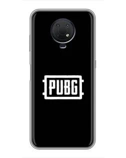 Чехол для Nokia G10 с картинкой «Лого BMW — металлический блеск»