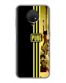 Чехол для Nokia G10 с картинкой «PUBG — камуфляжный шлем»