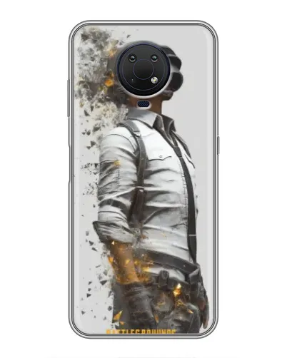 Чехол для Nokia G10 с картинкой «PUBG — боец в пыли»
