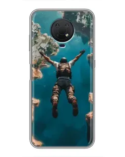 Чехол для Nokia G10 с картинкой «PUBG — свободное падение»