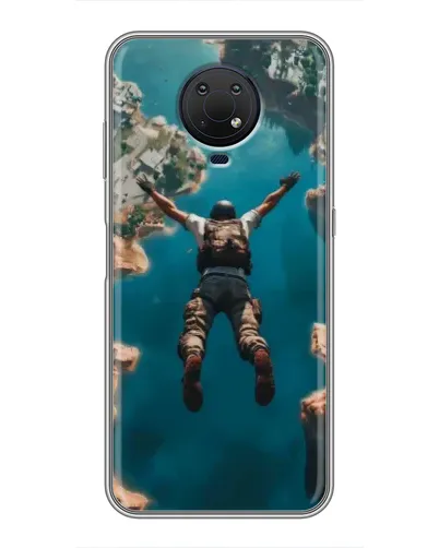 Чехол для Nokia G10 с картинкой «PUBG — свободное падение»