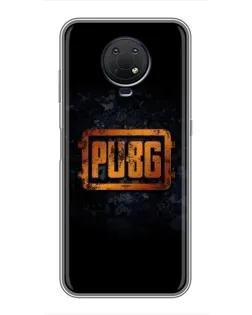 Чехол для Nokia G10 с картинкой «PUBG — золотой логотип»