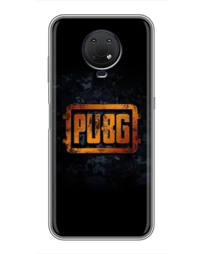 Чехол для Nokia G10 с картинкой «PUBG — золотой логотип»