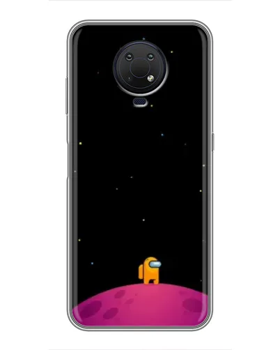 Чехол для Nokia G10 с картинкой «Одинокий герой на планете»
