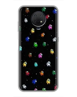 Чехол для Nokia G10 с картинкой «Экипаж Among Us»