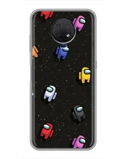 Чехол для Nokia G10 с картинкой «Космический паттерн Among Us»
