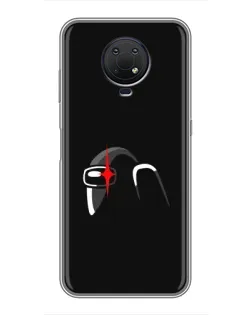 Чехол для Nokia G10 с картинкой «Among Us шлем»