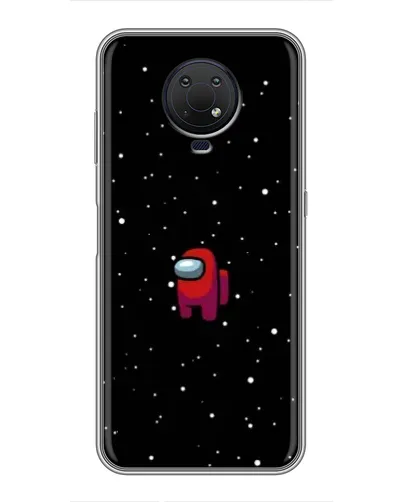Чехол для Nokia G10 с картинкой «Красный Among Us»