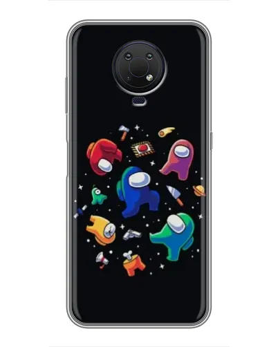 Чехол для Nokia G10 с картинкой «Among Us космос»