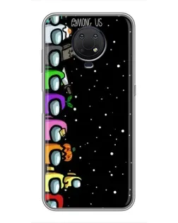 Чехол для Nokia G10 с картинкой «Команда Among Us»