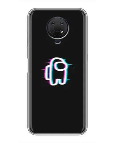 Чехол для Nokia G10 с картинкой «Among Us неон»