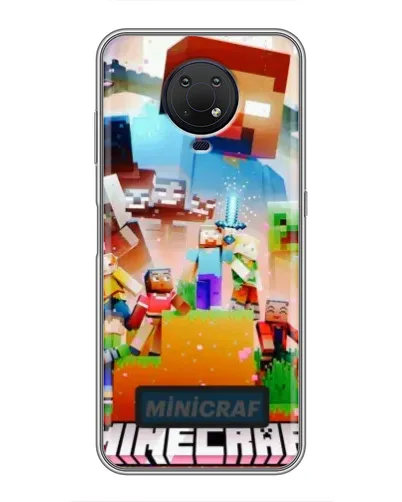 Чехол для Nokia G10 с картинкой «Minecraft герои игры» Чехол для Nokia G10 с картинкой «Minecraft герои игры»