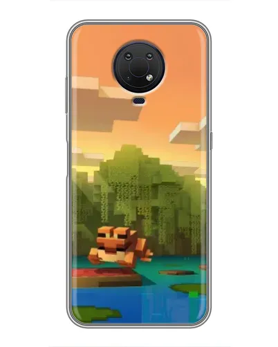 Чехол для Nokia G10 с картинкой «Майнкрафт закат солнца» Чехол для Nokia G10 с картинкой «Майнкрафт закат солнца»