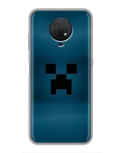 Чехол для Nokia G10 с картинкой «Крипер текстура»