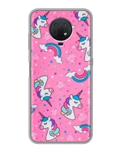Чехол для Nokia G10 с картинкой «Unicorn паттерн розовый» Чехол для Nokia G10 с картинкой «Unicorn паттерн розовый»