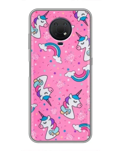 Чехол для Nokia G10 с картинкой «Unicorn паттерн розовый» Чехол для Nokia G10 с картинкой «Unicorn паттерн розовый»