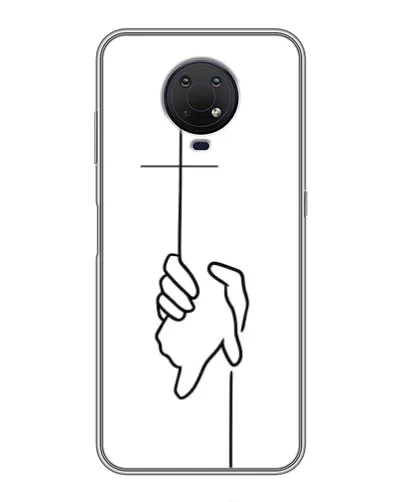 Чехол для Nokia G10 с картинкой «Рука держит»