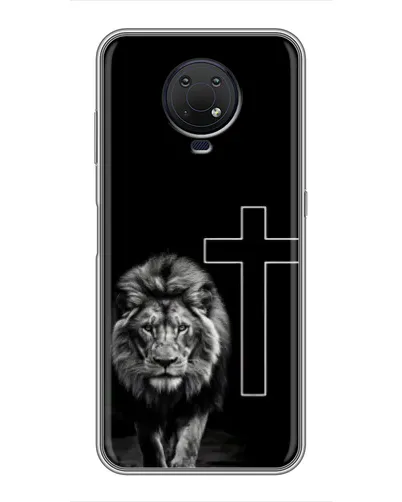 Чехол для Nokia G10 с картинкой «Лев и Крест»