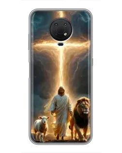 Чехол для Nokia G10 с картинкой «Лев Иуды и Свет»