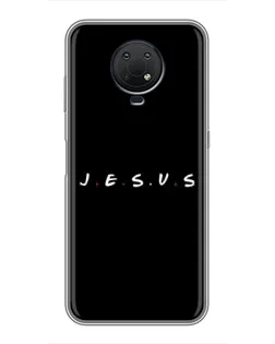 Чехол для Nokia G10 с картинкой «Точки веры J.E.S.U.S.»