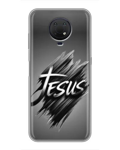 Чехол для Nokia G10 с картинкой «Надпись Jesus Graffiti»