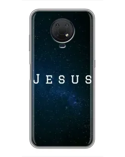 Чехол для Nokia G10 с картинкой «Звездное небо Jesus»