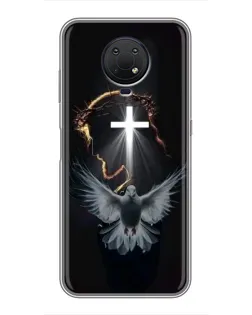 Чехол для Nokia G10 с картинкой «Голубь и Свет»