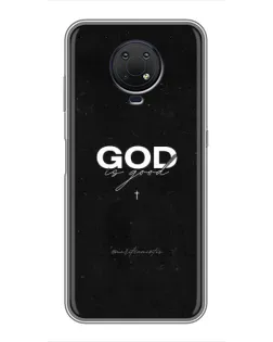 Чехол для Nokia G10 с картинкой «GOD — Бог над всем»
