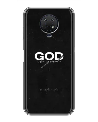 Чехол для Nokia G10 с картинкой «GOD — Бог над всем»