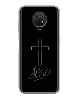 Чохол для Nokia G10 з картинкою «Графічний хрест Jesus» Чохол для Nokia G10 з картинкою «Графічний хрест Jesus»