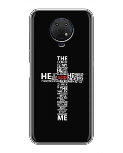 Чохол для Nokia G10 з картинкою «Текстовий хрест» Чохол для Nokia G10 з картинкою «Текстовий хрест»
