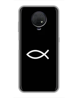 Чохол для Nokia G10 з картинкою «Символ риби Jesus» Чохол для Nokia G10 з картинкою «Символ риби Jesus»