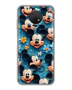 Чехол для Nokia G10 с картинкой «Паттерн Микки и Минни»
