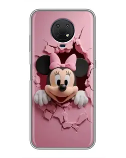 Чехол для Nokia G10 с картинкой «Минни сквозь стену»