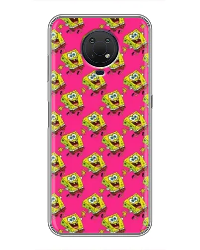 Чехол для Nokia G10 с картинкой «Розовый паттерн»