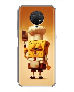 Чехол для Nokia G10 с картинкой «Губка Боб повар»