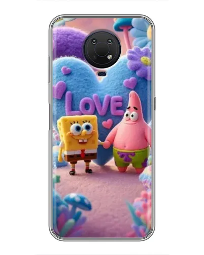 Чехол для Nokia G10 с картинкой «Губка Боб Патрик»
