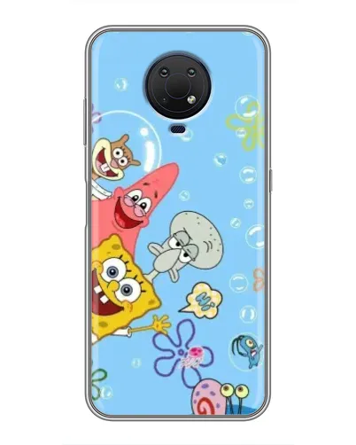 Чехол для Nokia G10 с картинкой «Веселые пузырьки»