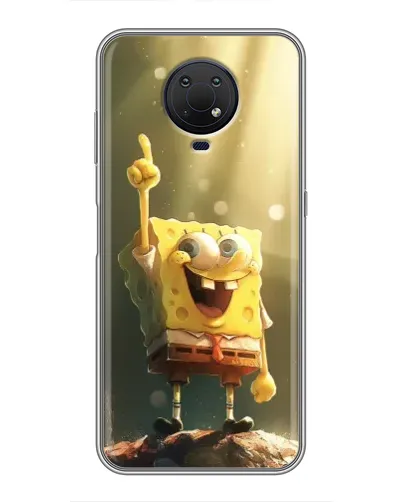 Чехол для Nokia G10 с картинкой «Сияющий Спанч Боб»