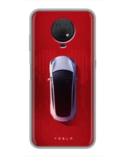 Чехол для Nokia G10 с картинкой «Tesla Top View»
