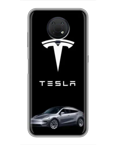Чехол для Nokia G10 с картинкой «Tesla Model Y» Чехол для Nokia G10 с картинкой «Tesla Model Y»