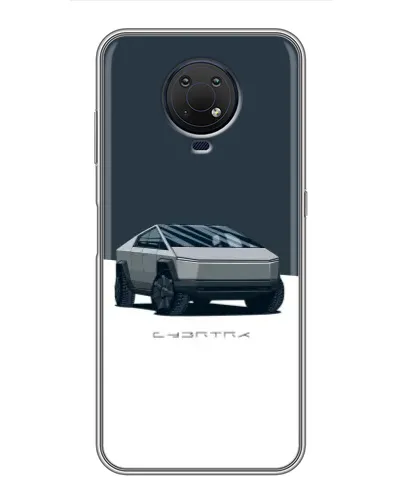 Чехол для Nokia G10 с картинкой «Серебристый Cybertruck Tesla» Чехол для Nokia G10 с картинкой «Серебристый Cybertruck Tesla»