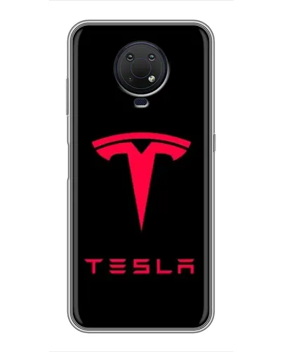 Чехол для Nokia G10 с картинкой «Tesla Red Logo» Чехол для Nokia G10 с картинкой «Tesla Red Logo»