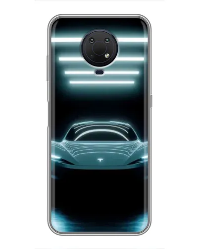 Чехол для Nokia G10 с картинкой «Tesla в неоне» Чехол для Nokia G10 с картинкой «Tesla в неоне»