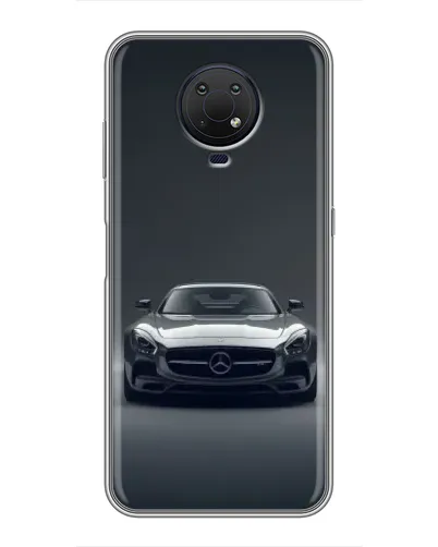 Чехол для Nokia G10 с картинкой «Mercedes на черном» Чехол для Nokia G10 с картинкой «Mercedes на черном»