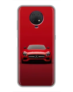 Чехол для Nokia G10 с картинкой «Красный Mercedes AMG»