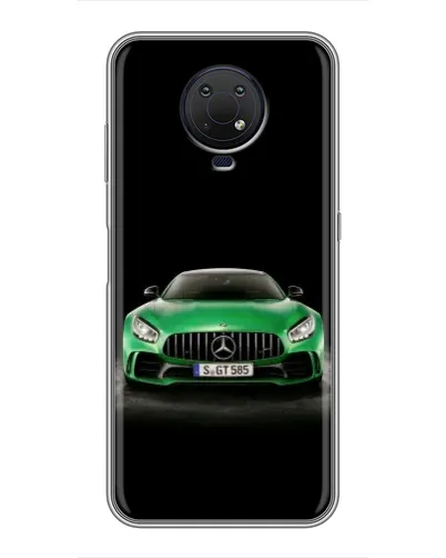 Чехол для Nokia G10 с картинкой «Mercedes — неоновый лого» Чехол для Nokia G10 с картинкой «Mercedes — неоновый лого»