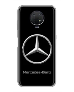Чехол для Nokia G10 с картинкой «Mercedes Silver Logo»