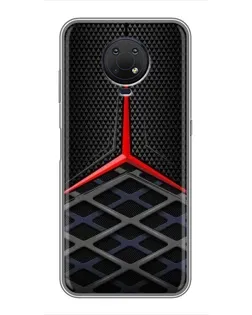Чехол для Nokia G10 с картинкой «Mercedes Carbon Grid»
