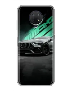 Чехол для Nokia G10 с картинкой «Темный Mercedes AMG»